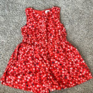 Girls red Old Navy romper